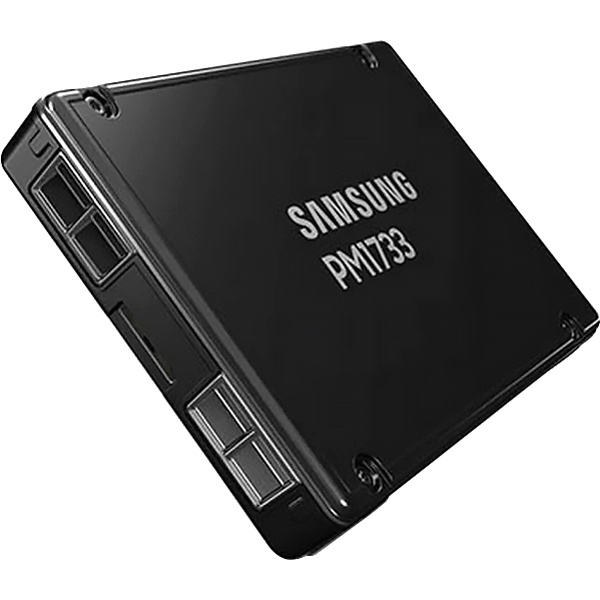 Накопитель SSD Samsung PM1733a, 7680GB, U.2, 2.5", NVMe, R/W 7500/4100