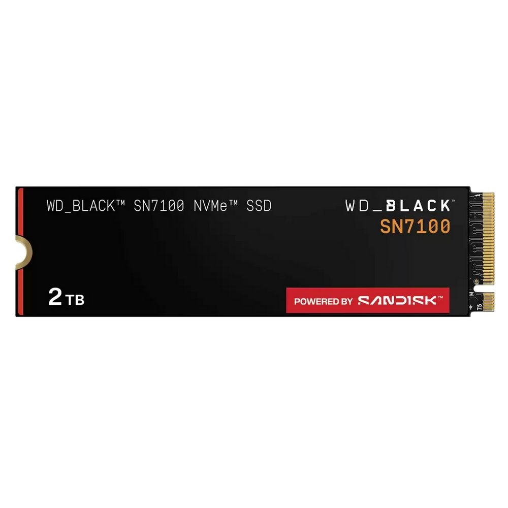 Твердотельный диск 2TB WD Black SN7100 , M.2 2280, PCI-E 3x4, [R/W - 7250/6900 MB/s] 3D-NAND TLC
