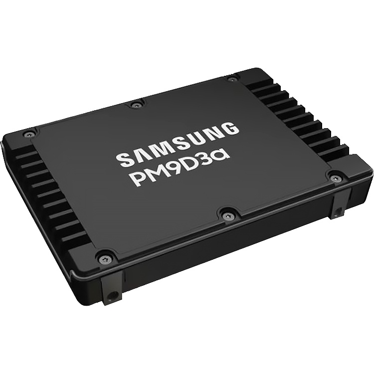 Твердотельный накопитель Samsung SSD PM9D3a, 7680GB, U.3(2.5" 15mm), NVMe, PCIe 5.0x4, 3D TLC, R/W 1