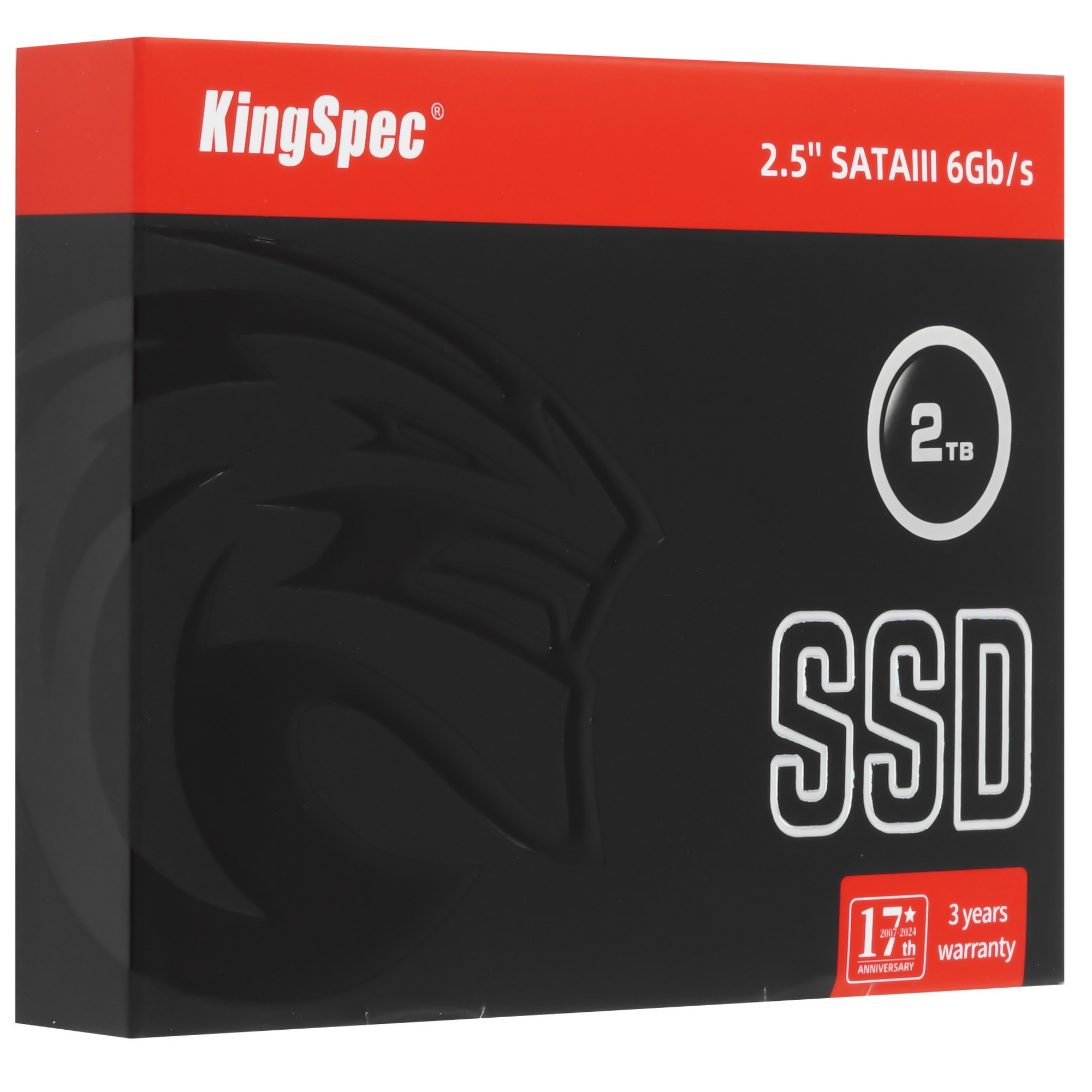 Накопитель SSD KingSpec P3-2TB, 2048GB, SATA, 2.5", R/W 580/570