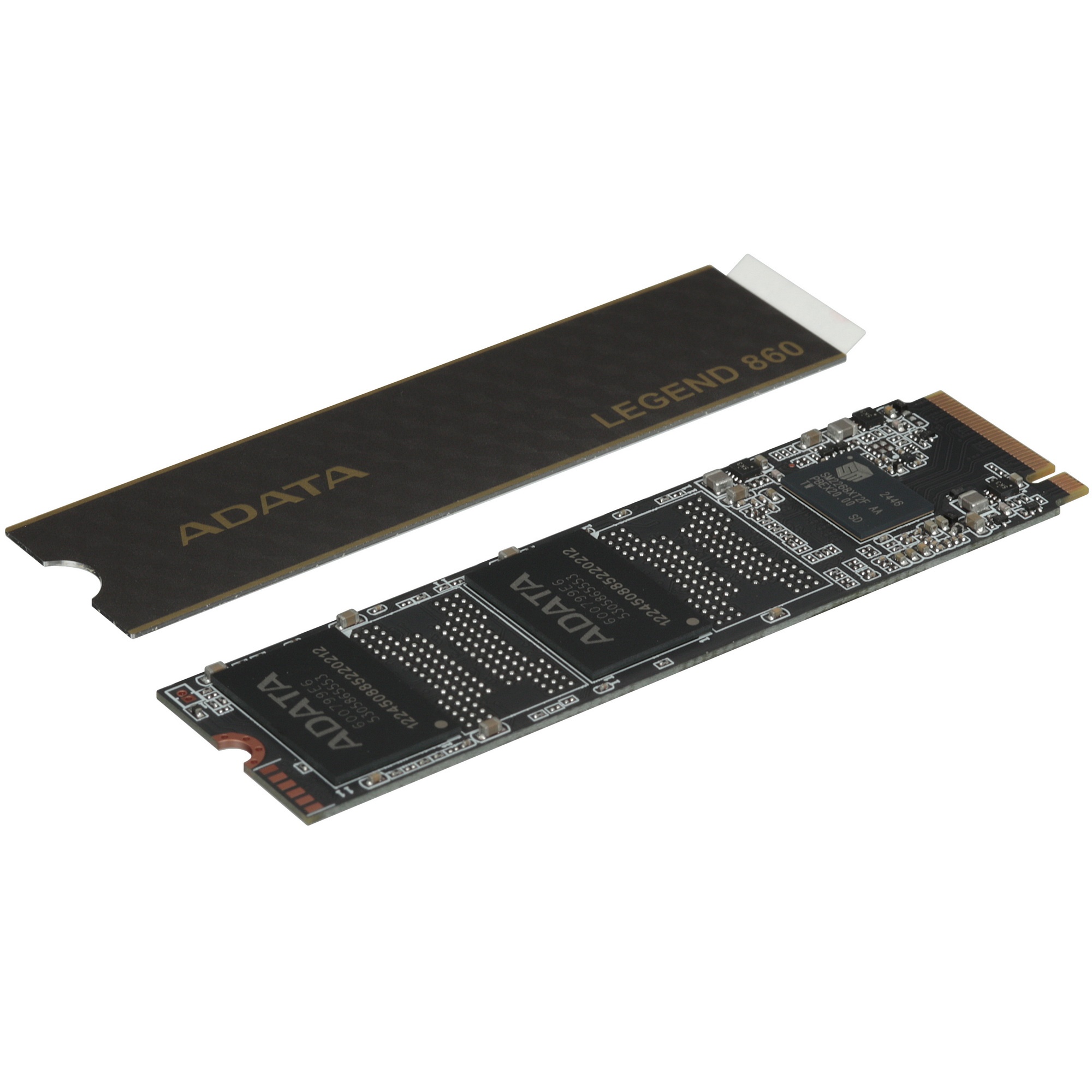 Накопитель SSD ADATA LEGEND 860, 1024Gb, PCIe 4.0 x4, 2280, NVMe, R/W 6000/4000, с радиатором