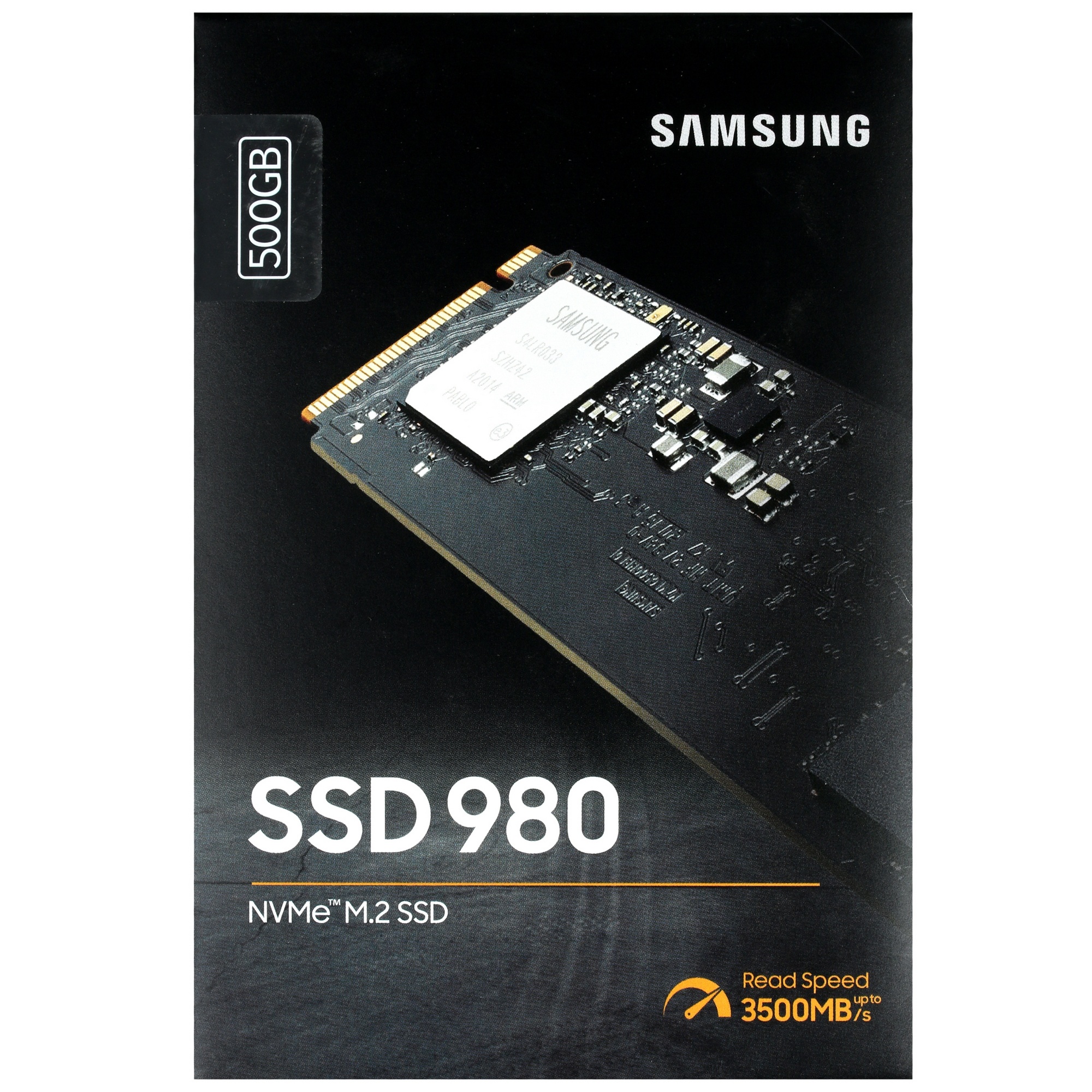 Накопитель SSD Samsung 980 MZ-V8V500BW, 500Gb, PCIe 3.0 x4, M.2 2280, NVMe, R/W 3100/2600