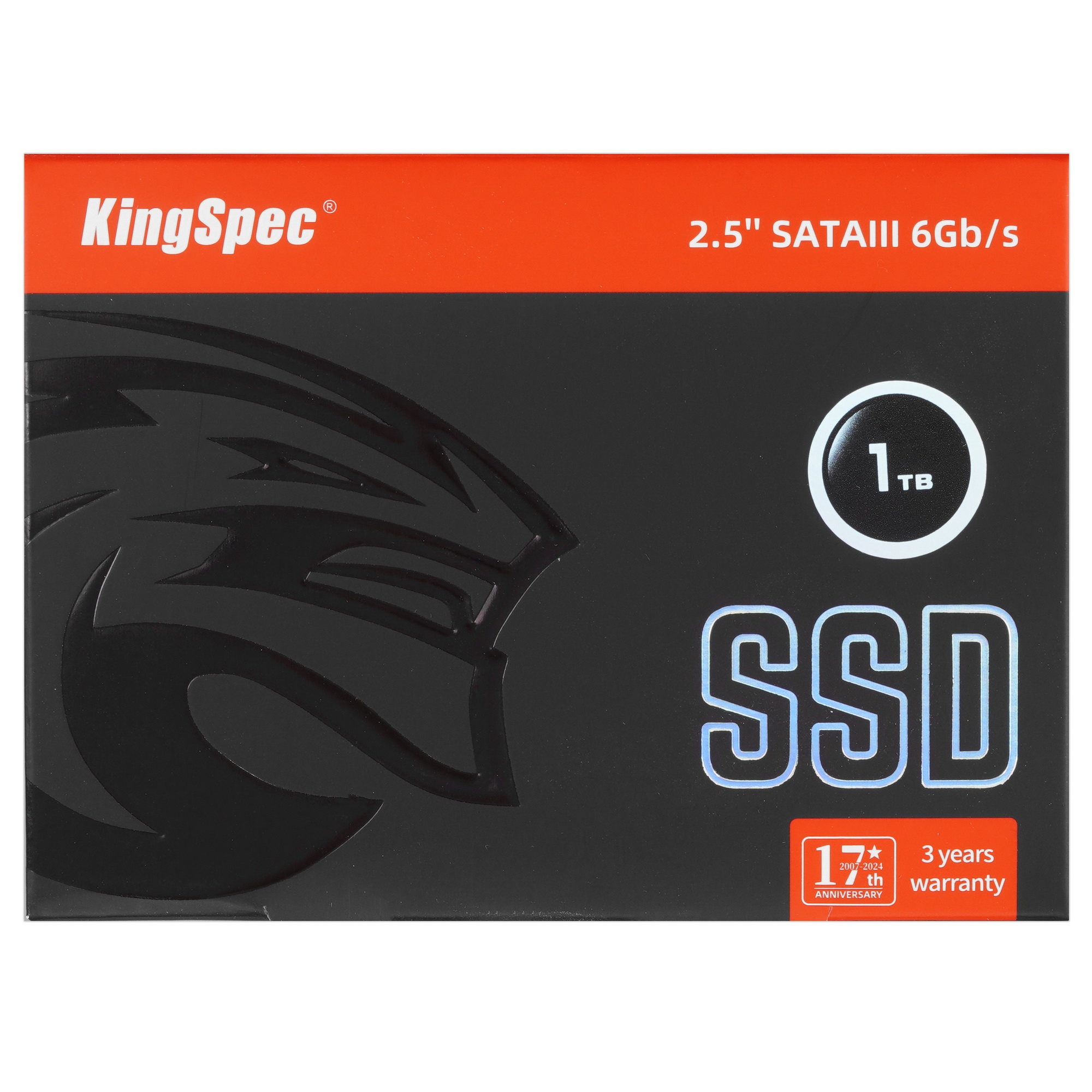 Накопитель SSD KingSpec P3-1TB, 1024GB, SATA, 2.5", R/W 570/500