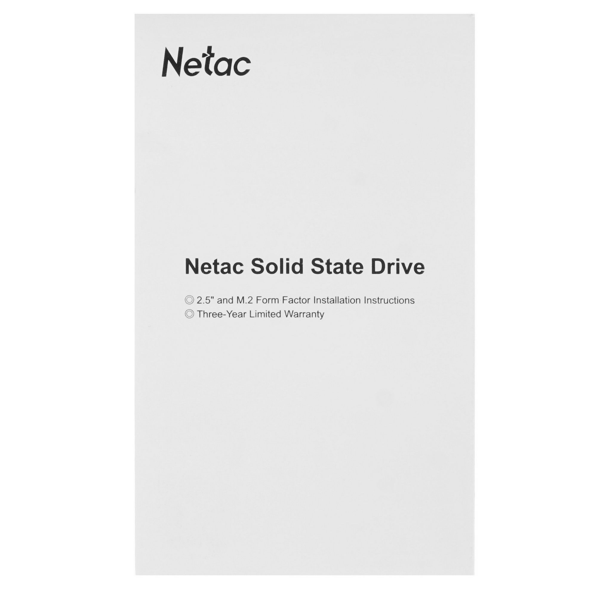 Накопитель SSD Netac N535N, 256GB, M.2 2280, SATA-III, R/W 560/520