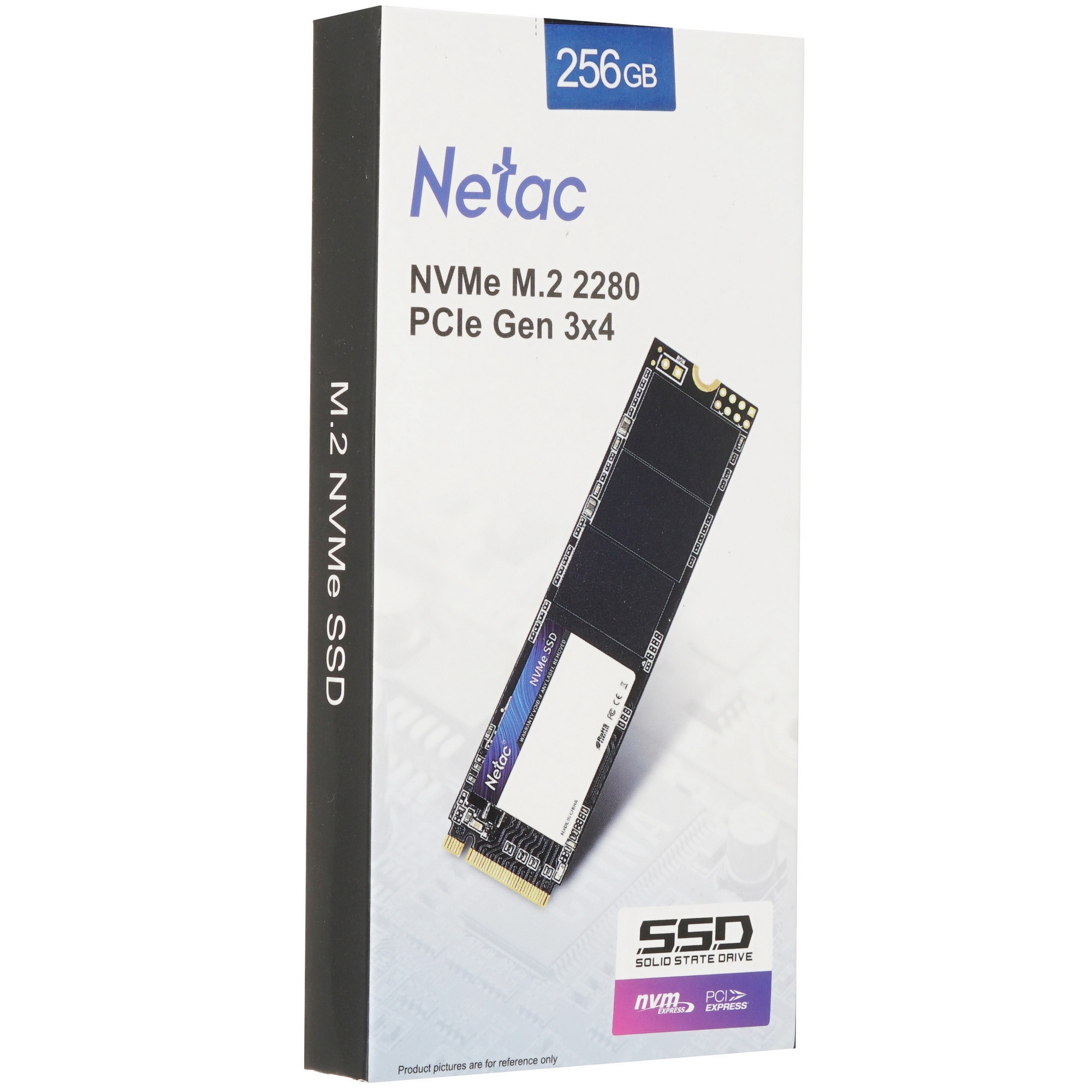 Накопитель SSD Netac N930E Pro, 256GB, PCIe 3.1 x4, M.2 2280, NVMe, R/W 2040/1270