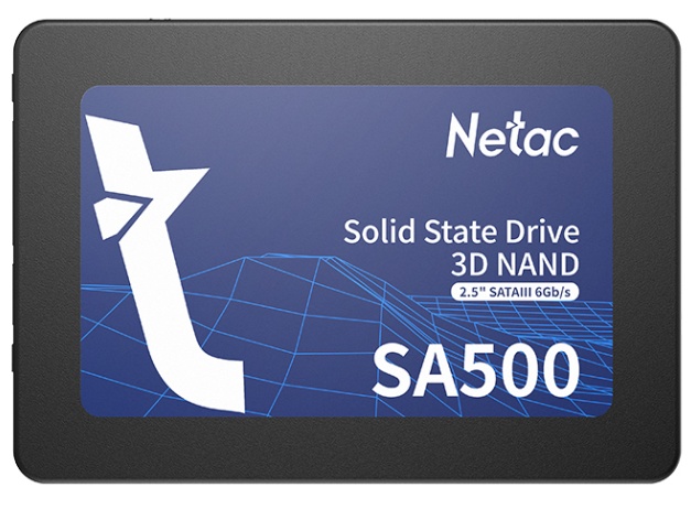 Накопитель SSD Netac SA500, 128Gb, SATA III, 2.5", R/W 500/400