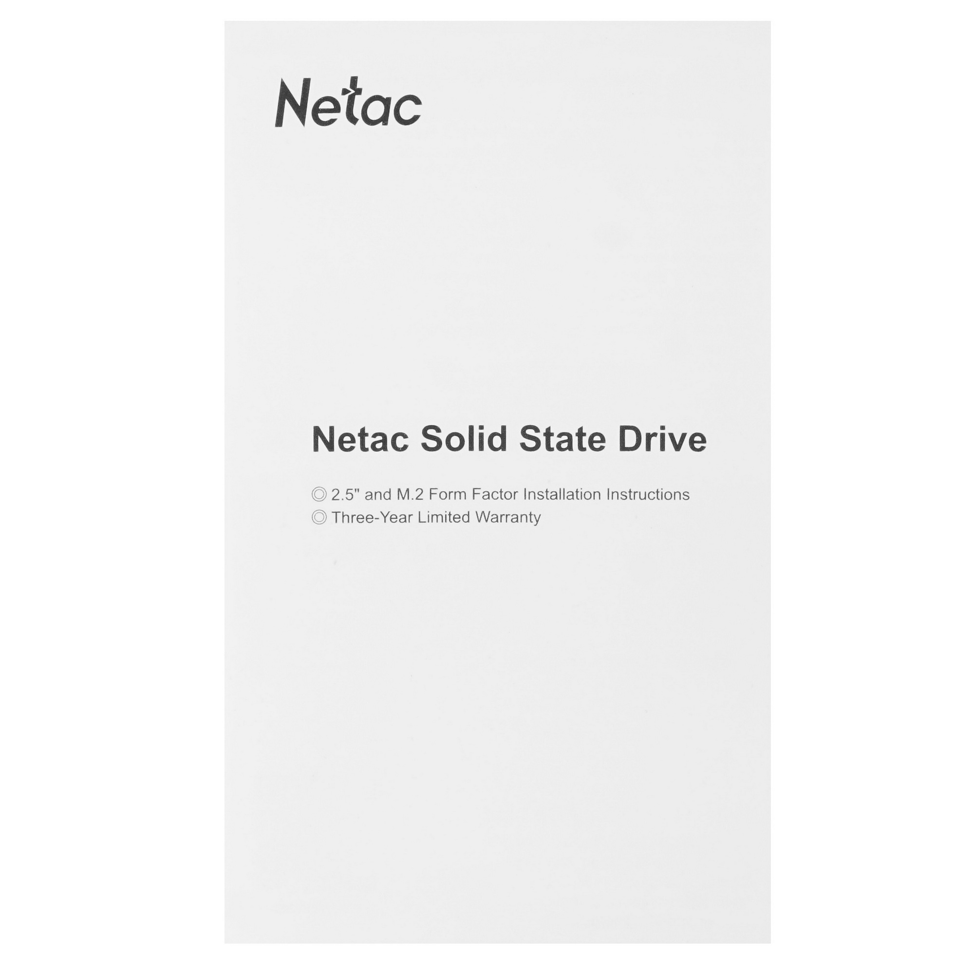 Накопитель SSD Netac N535S, 480Gb, SATA III, 2.5", 560/520