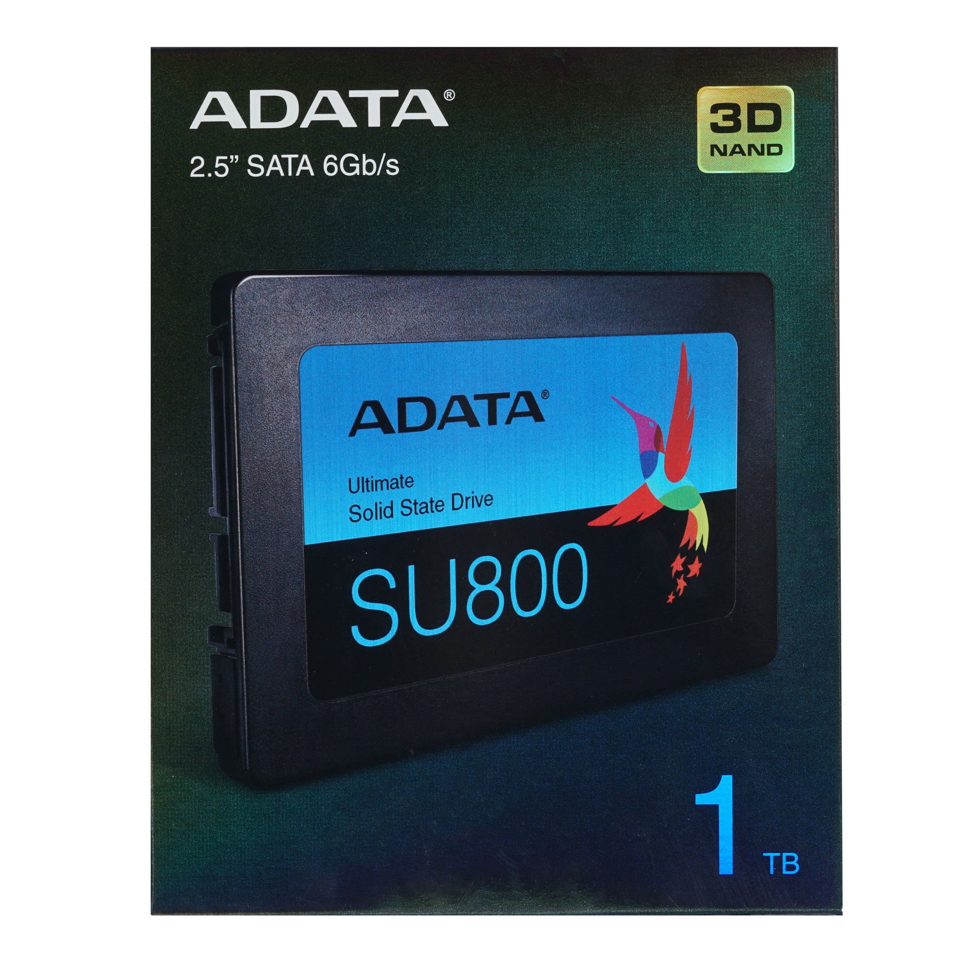 Накопитель SSD ADATA SU800, 1Tb, SATA III, 2.5", R/W 560/520
