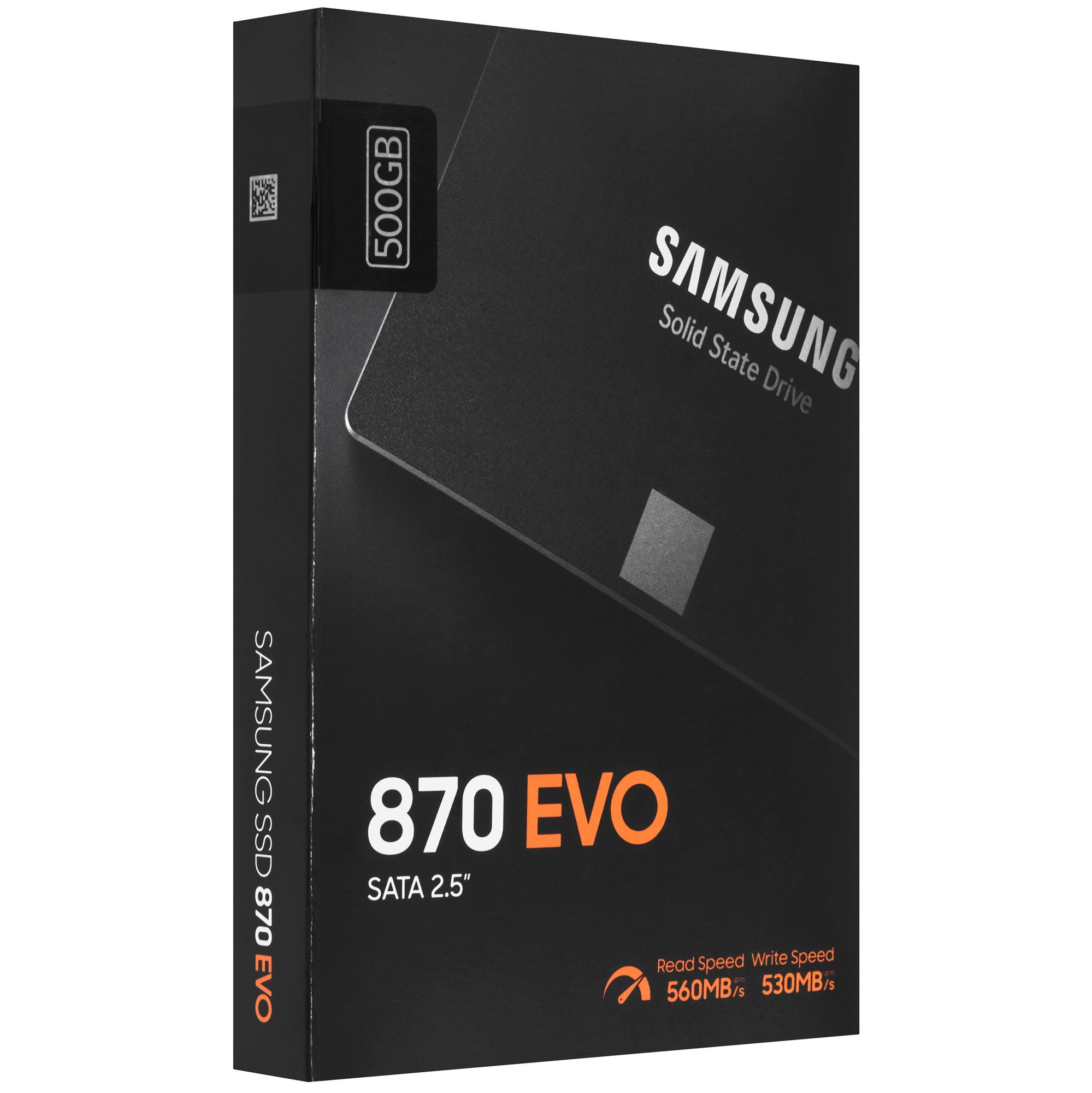 Накопитель SSD Samsung 870 EVO, 500GB, SATA III, 2.5", R/W 560/530