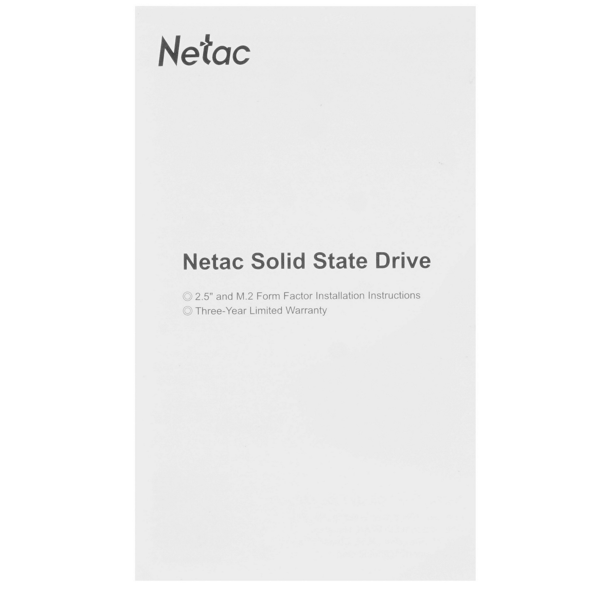 Накопитель SSD Netac N535S, 240GB, 2.5", SATA-III, R/W 540/490