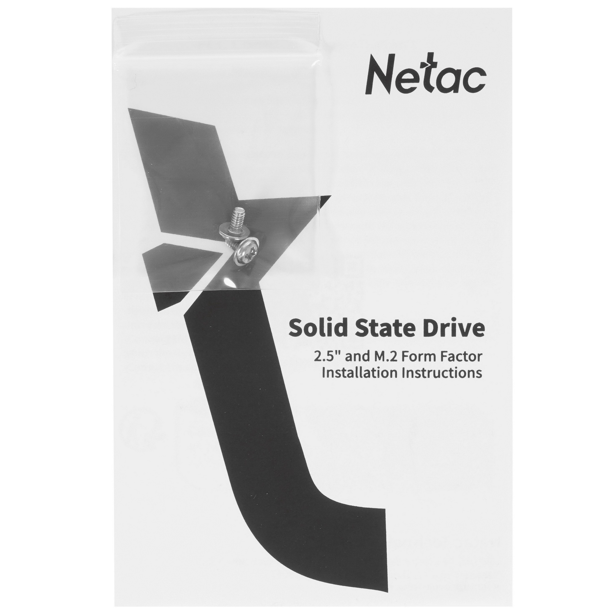 Накопитель SSD Netac N535N, 512GB, M.2 2280, SATA-III, R/W 540/490