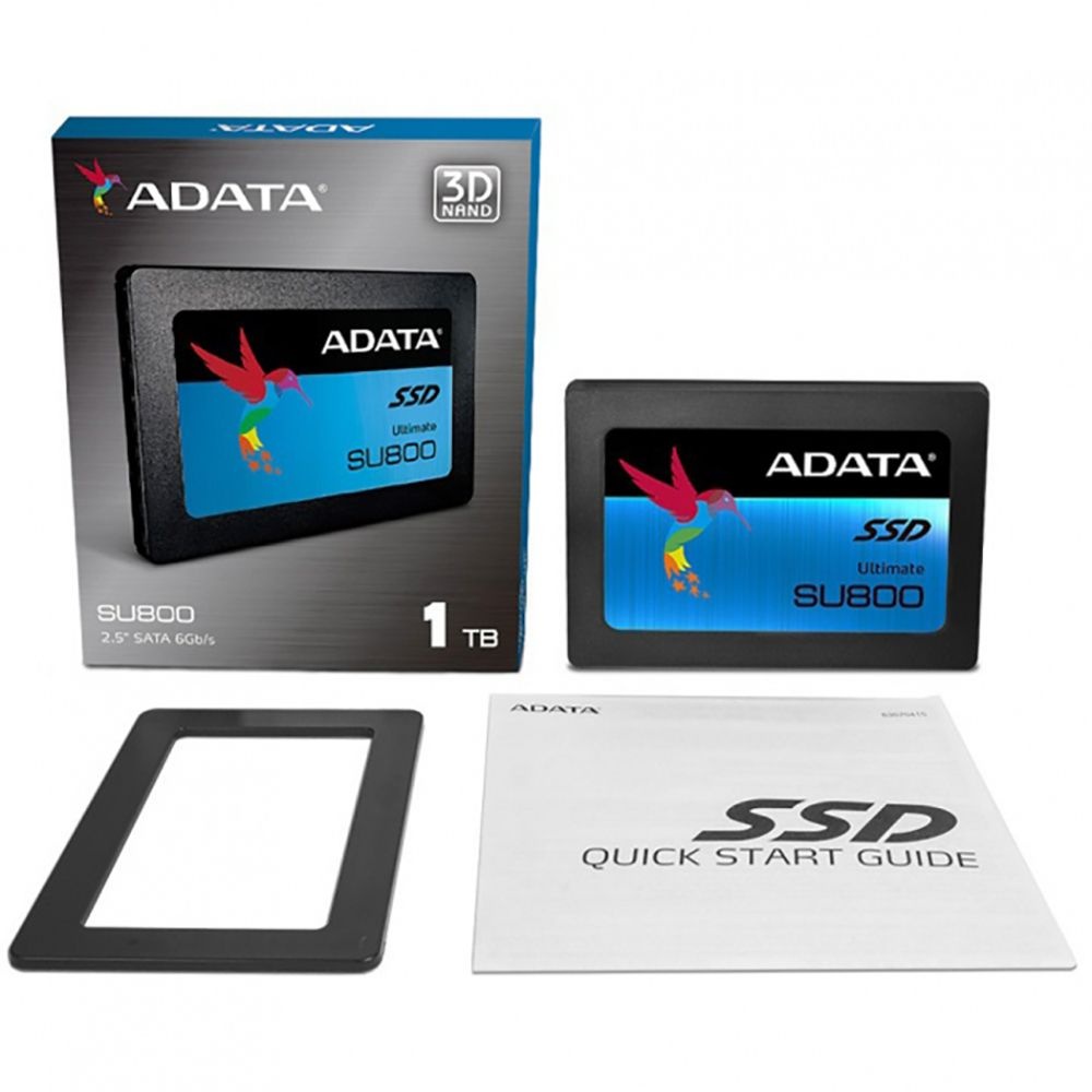 Накопитель SSD ADATA SU800, 512Gb, SATA III, 2.5", R/W 560/520