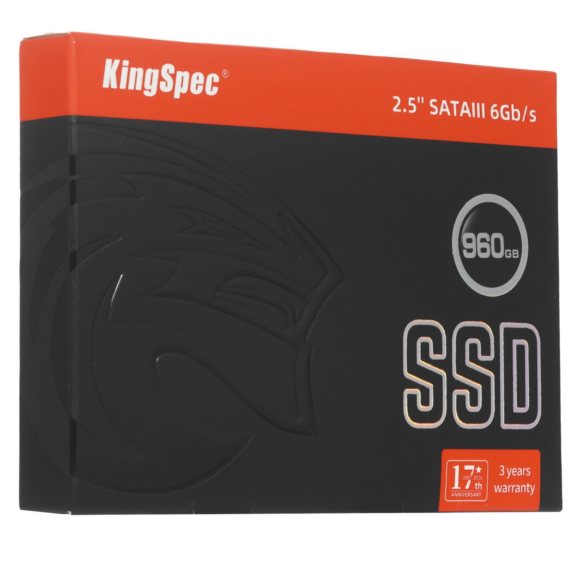 Накопитель SSD KingSpec P4 Series, 960Gb, SATA III, 2.5", R/W 570/560