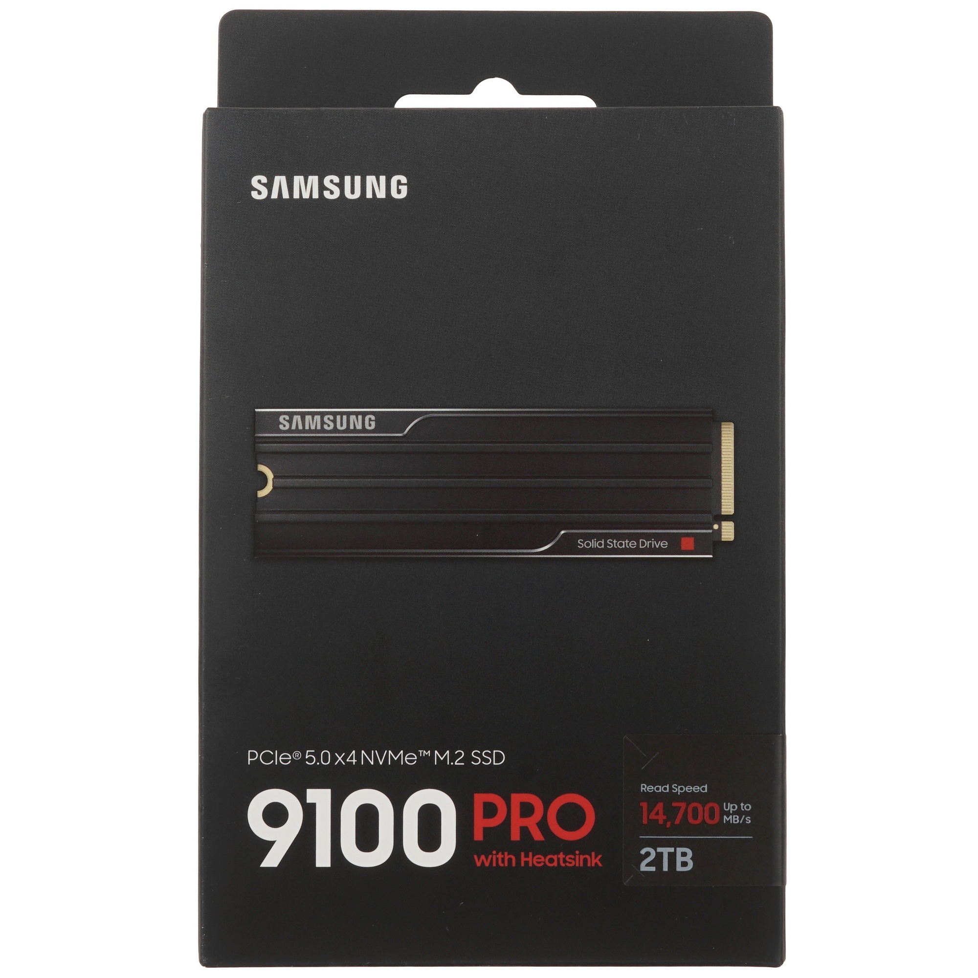 Твердотельный диск 2TB Samsung 9100 PRO, M.2, PCI-E 5.0 x4, TLC 3D NAND [R/W - 14800/13400 MB/s] с р