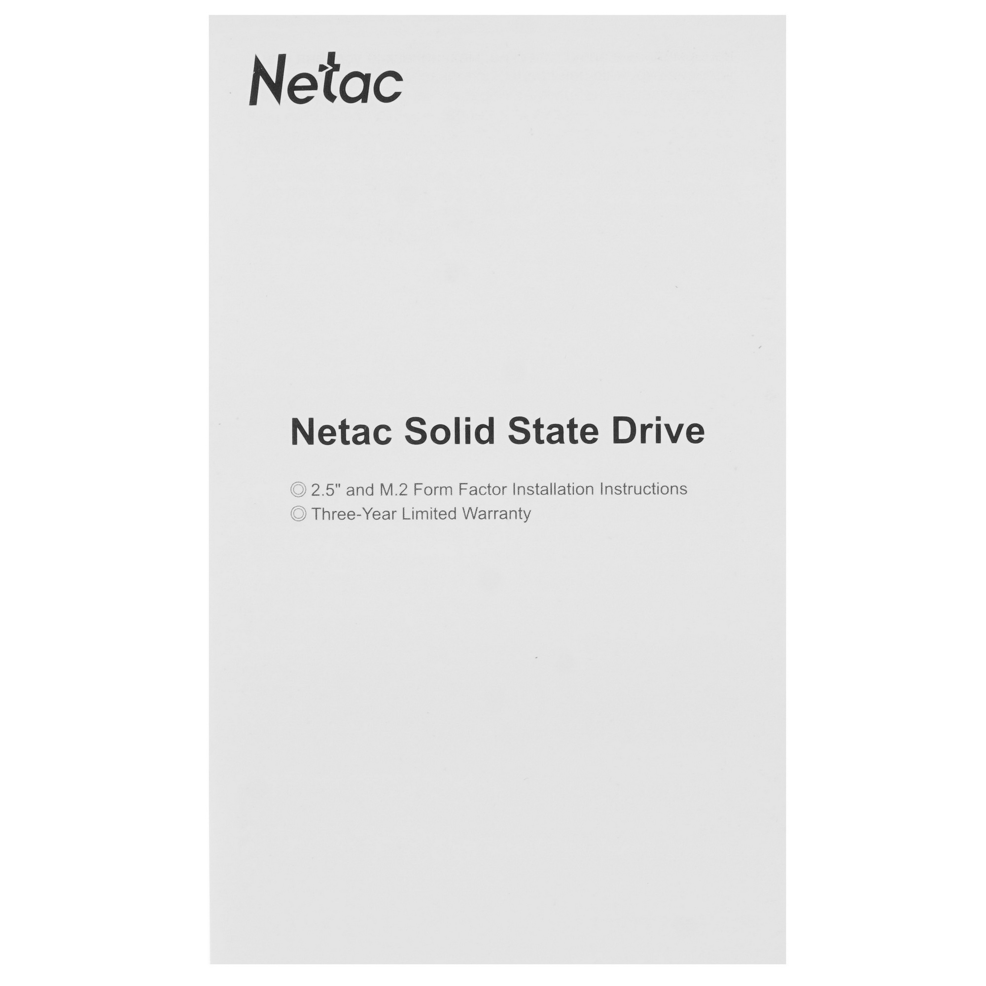 Накопитель SSD Netac N535S, 960Gb, SATA3, 2.5", 560/520