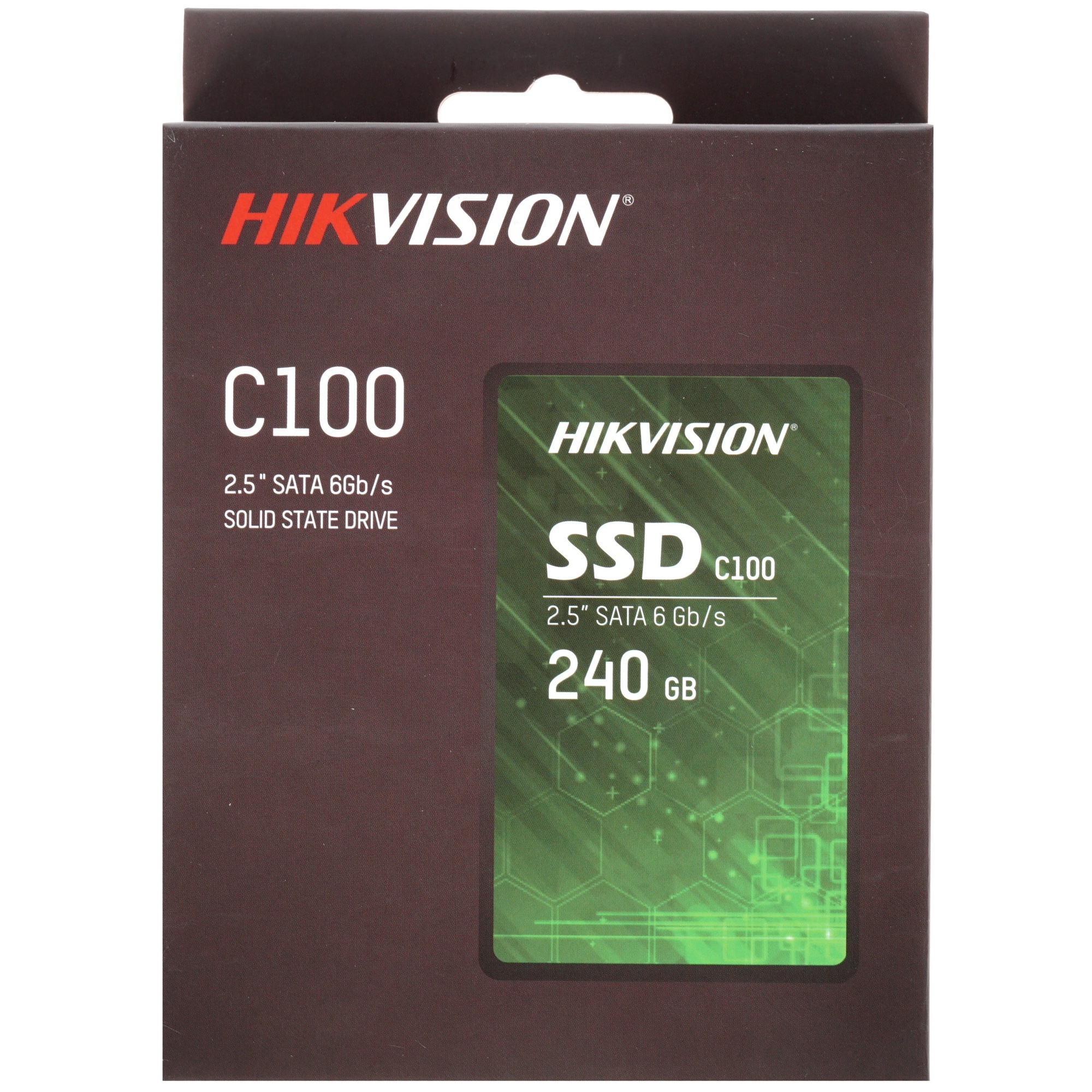 Накопитель SSD Hikvision C100, 240Gb, 2.5", SATA III, R/W 530/400