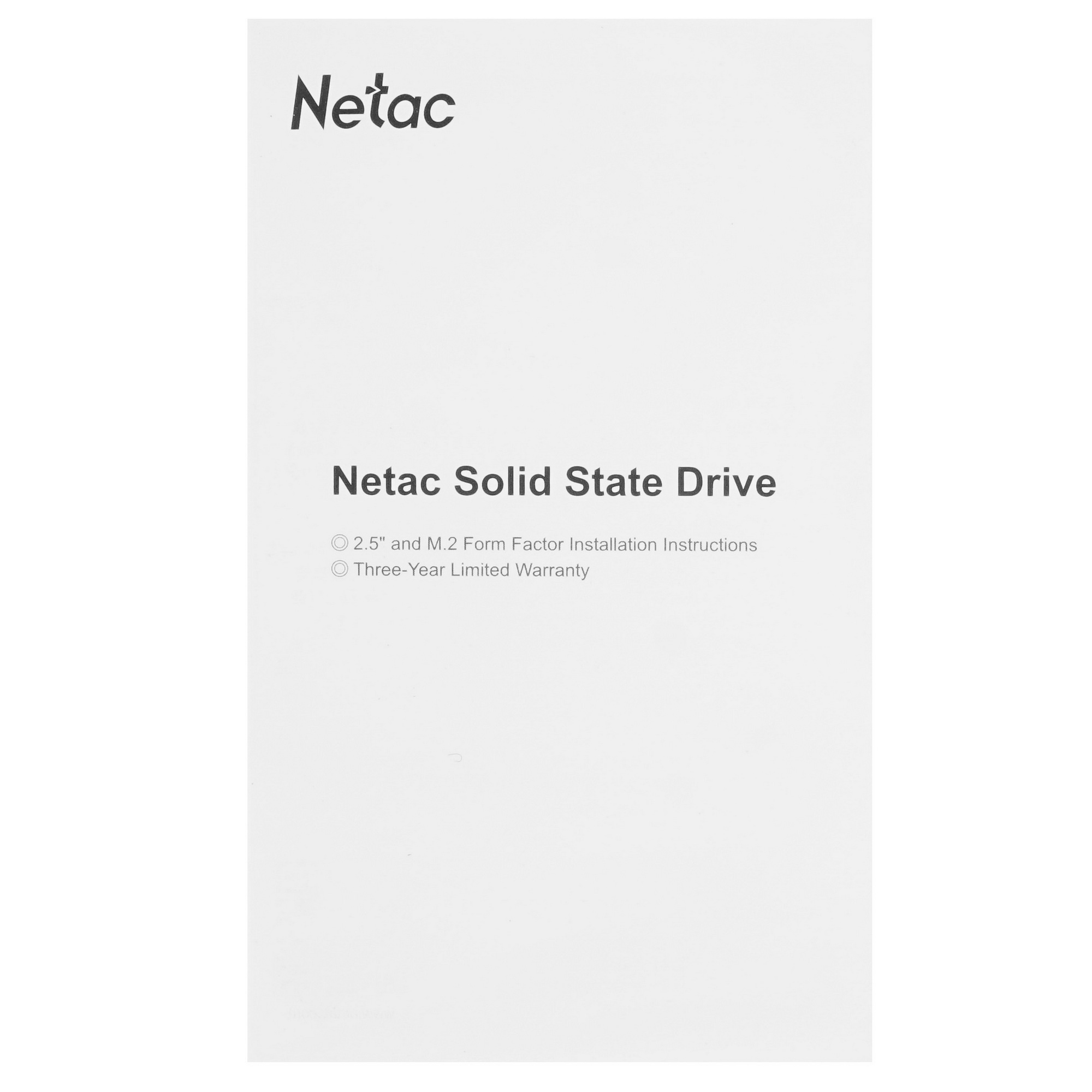 Накопитель SSD Netac N535S, 120GB, 2.5", SATA-III, R/W 540/490