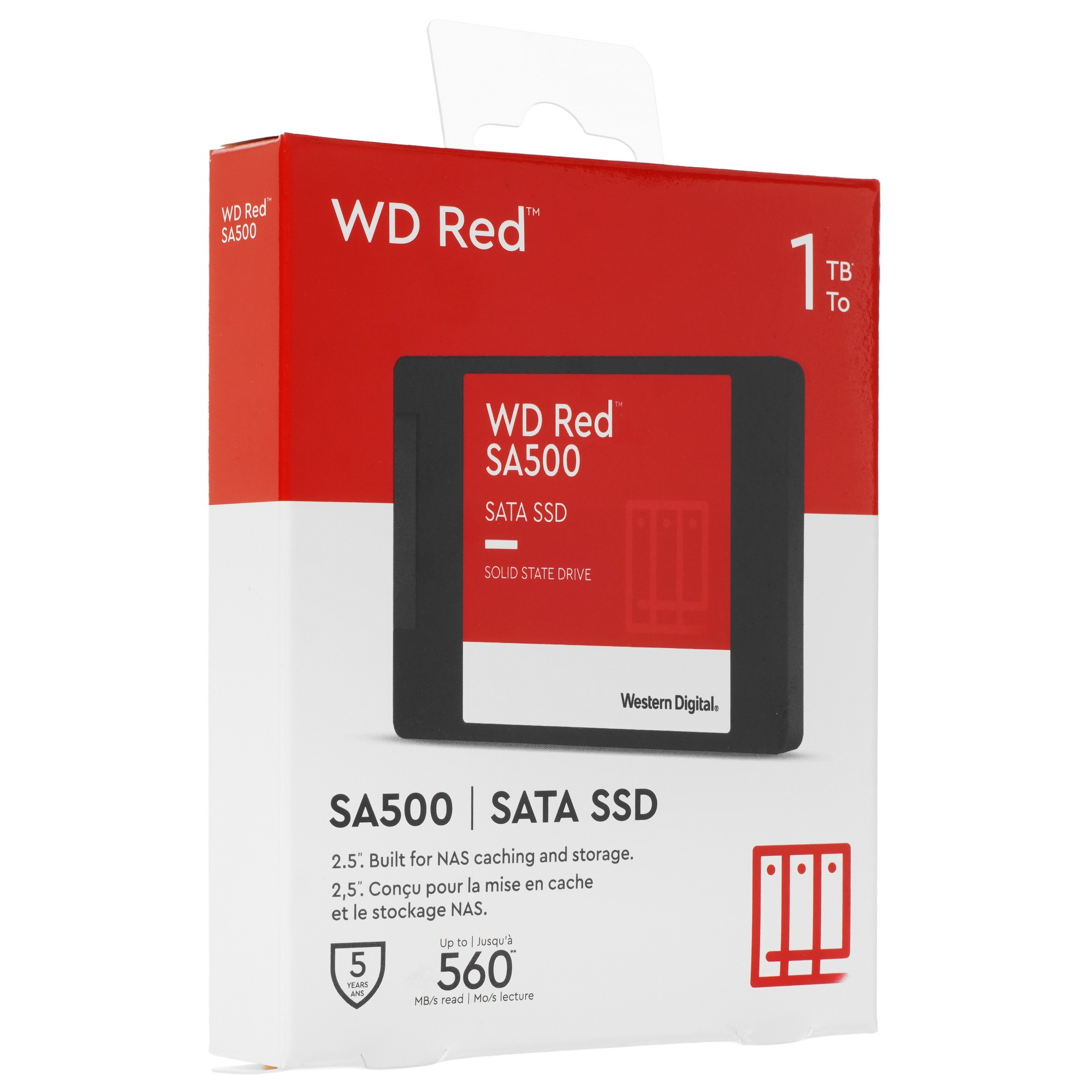Накопитель SSD WD Red SA500 NAS 3D NAND WDS100T1R0A 1ТБ 2,5" SATA-III (TLC)
