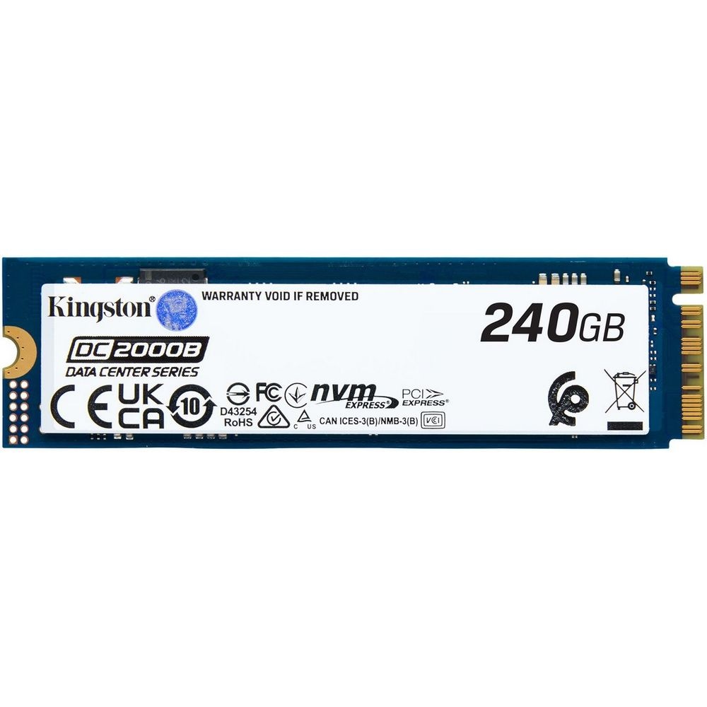 Накопитель SSD Kingston DC2000B, 240GB, PCIe 4.0 x4, M.2 2280, R/W 4500/400