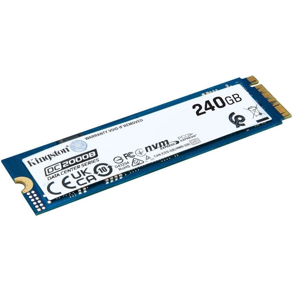 Накопитель SSD Kingston DC2000B, 240GB, PCIe 4.0 x4, M.2 2280, R/W 4500/400