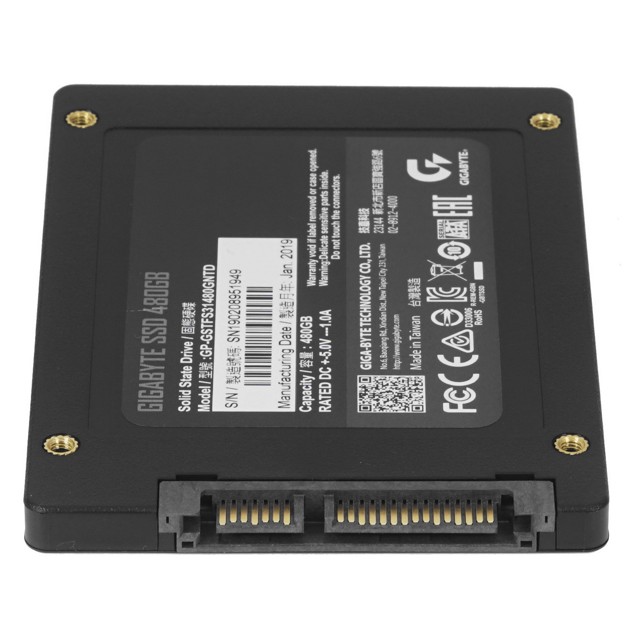 Накопитель SSD Gigabyte 480GB GP-GSTFS31480GNTD SATA2.5"