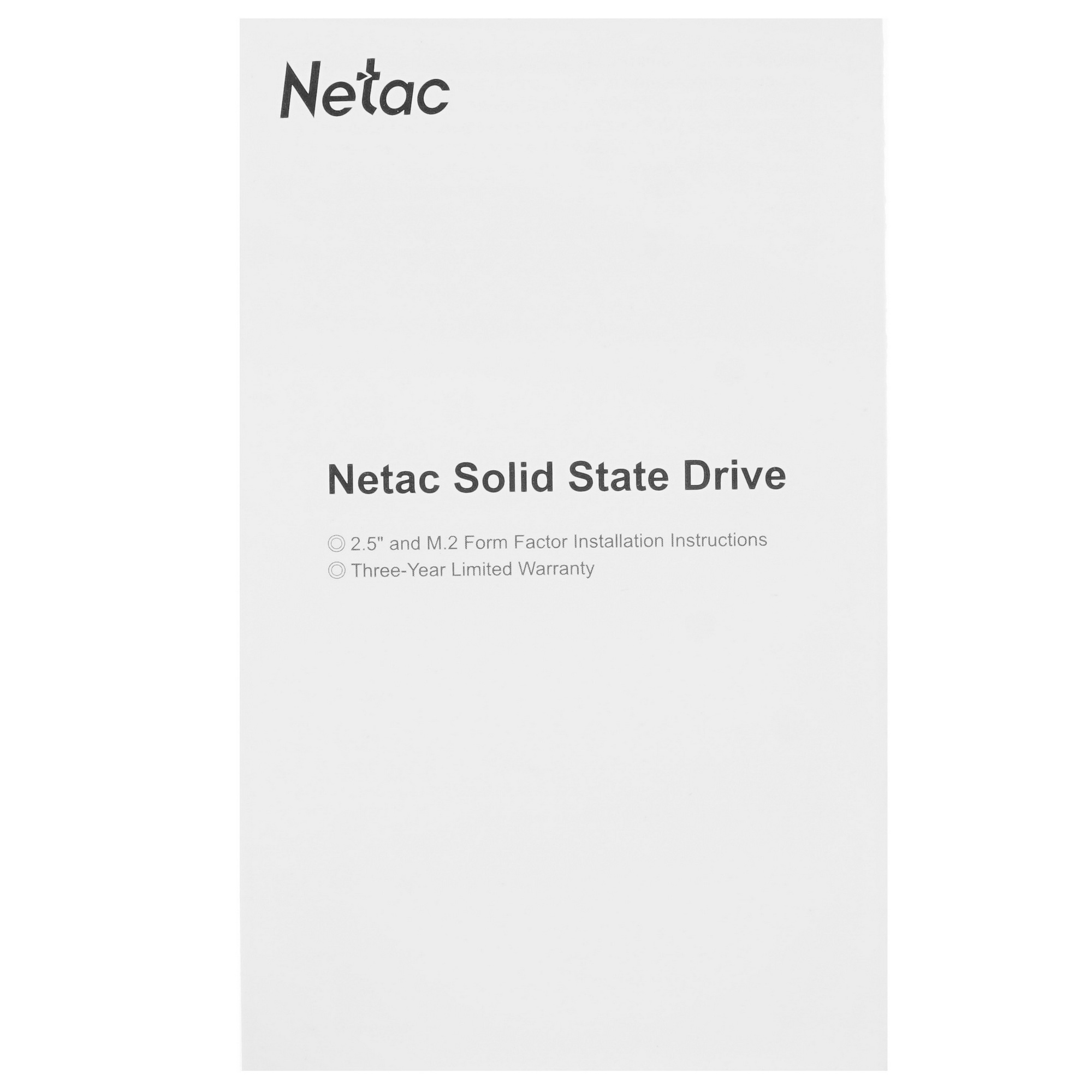 Накопитель SSD Netac N600S, 128GB, SATA III, 2.5", R/W 510/440