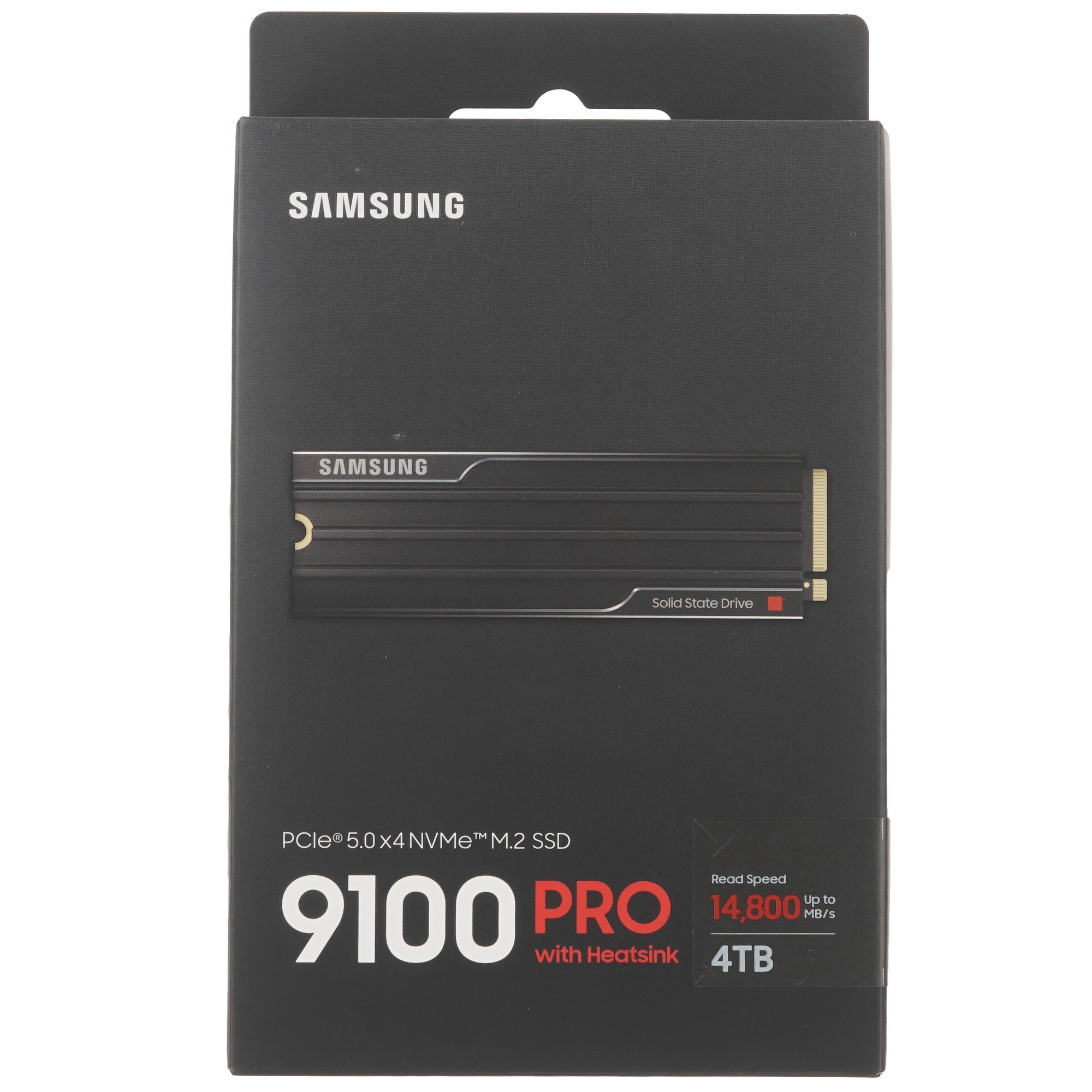 Твердотельный диск 4TB Samsung 9100 PRO, M.2, PCI-E 5.0 x4, TLC 3D NAND [R/W - 14800/13400 MB/s] с р
