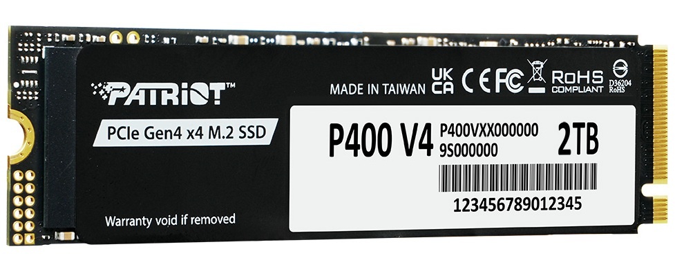 Накопитель SSD Patriot M.2 2280 2Tb P400VP2TBM28H