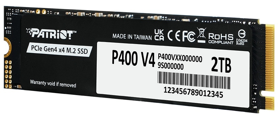 Накопитель SSD Patriot M.2 2280 2Tb P400VP2TBM28H