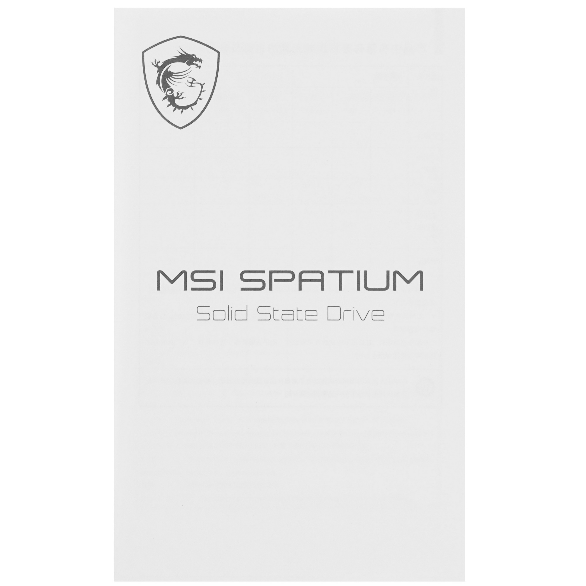 Накопитель SSD MSI 4Tb  SPATIUM M580 FROZR,M.2(22x80mm), NVMe, PCIe 5.0 x4, 3D TLC, R/W 14100/12600,