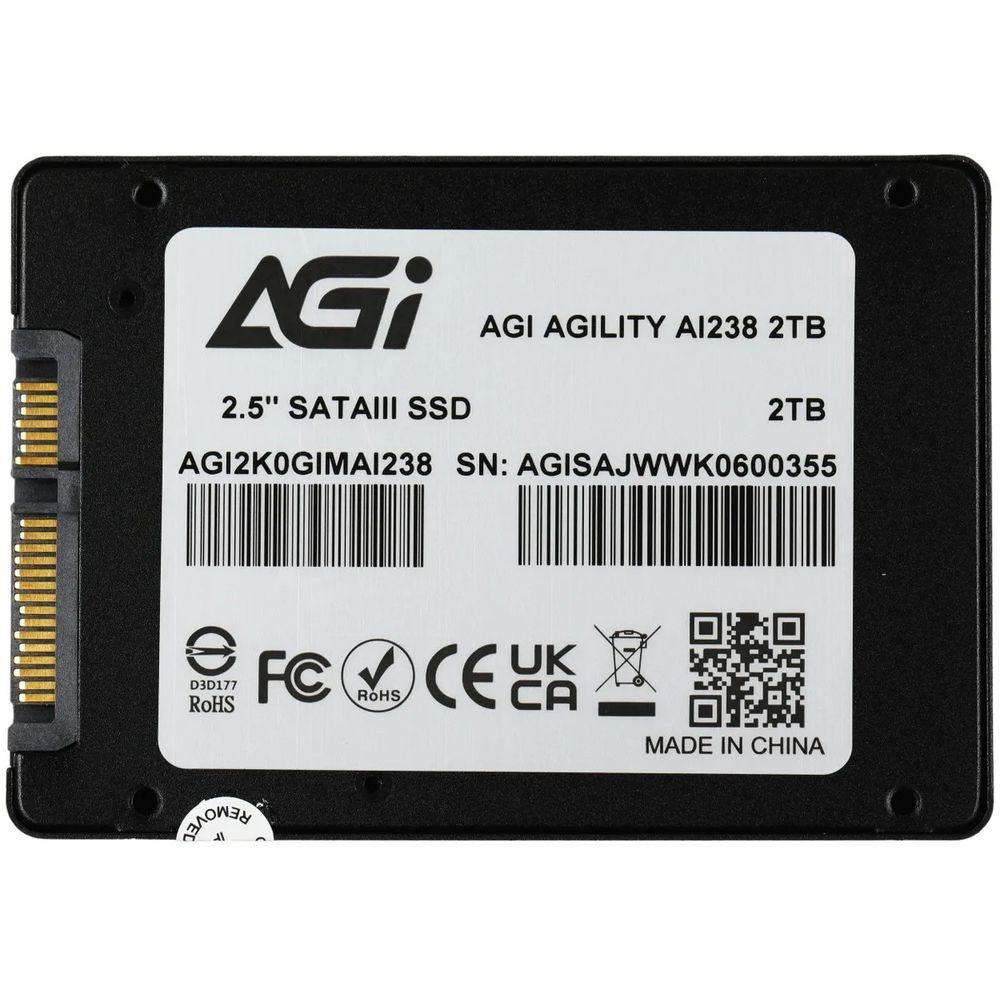 Твердотельный накопитель SSD AGI  AI238 SSD 2.5" 2TB QLC RETAIL-Color Box
