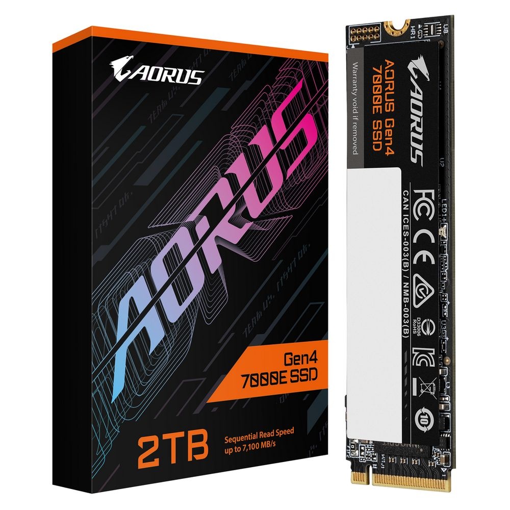 Твердотельный накопитель SSD Gigabyte M.2 2280 2TB AORUS Gen4 7000E AG470E2TB PCI-Express 4.0 x4, NV