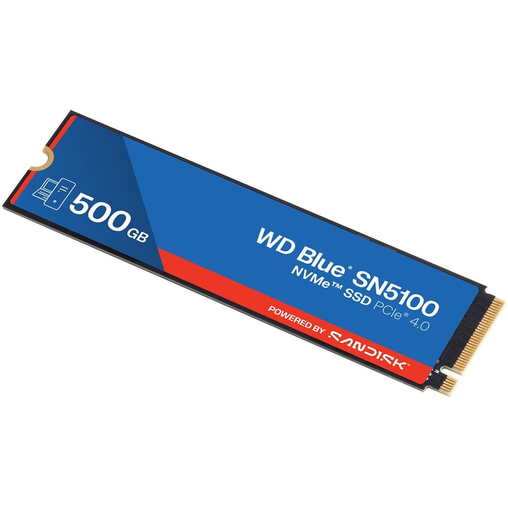 Твердотельный диск 500GB WD Blue SN5100, NVMe, M.2 2280, PCI-E 4x4 R/W - 5600/6600 MB/s