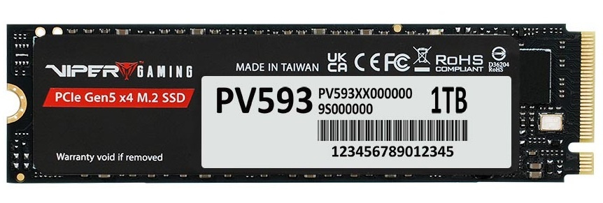 Накопитель SSD M.2 PCIE 1TB 2280 NVMe PV593P1TBM28H PATRIOT