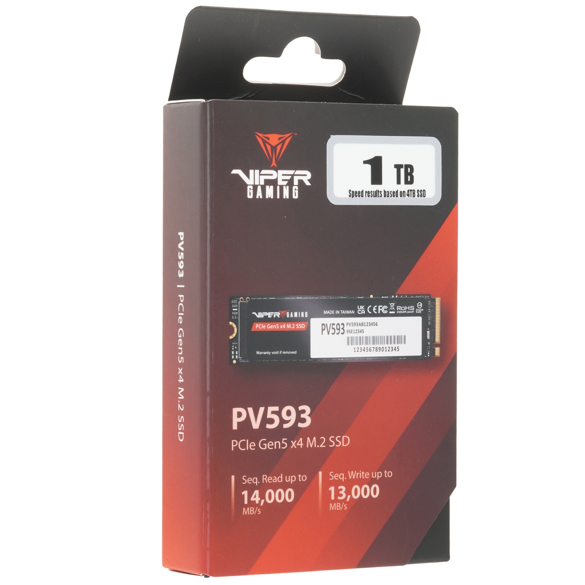 Накопитель SSD M.2 PCIE 1TB 2280 NVMe PV593P1TBM28H PATRIOT
