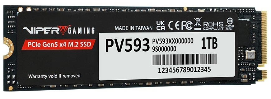 Накопитель SSD M.2 PCIE 1TB 2280 NVMe PV593P1TBM28H PATRIOT