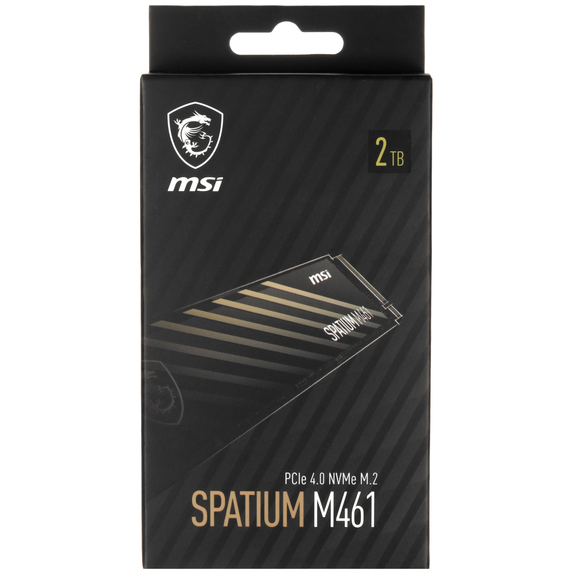 Накопитель SSD MSI SPATIUM M461, 2TB, M.2 2280, PCIe 4.0 x4, NVMe, R/W 5000/4200