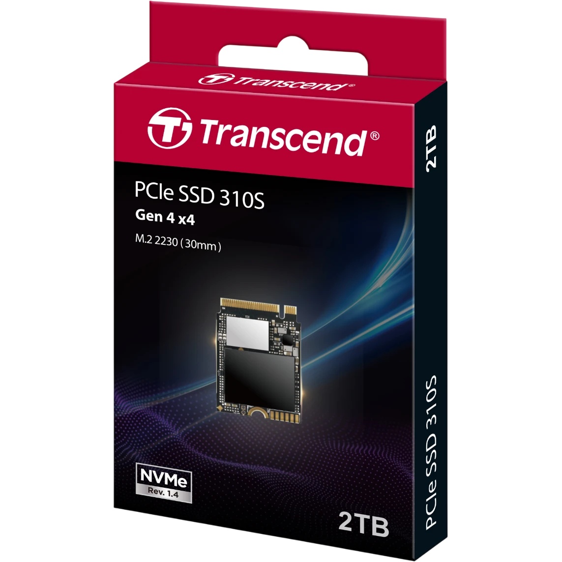 Твердотельный диск 2TB Transcend MTE310S, 3D TLC NAND, M.2 2230,PCIe Gen4x4 [ R/W - 5000/4000 MB/s]