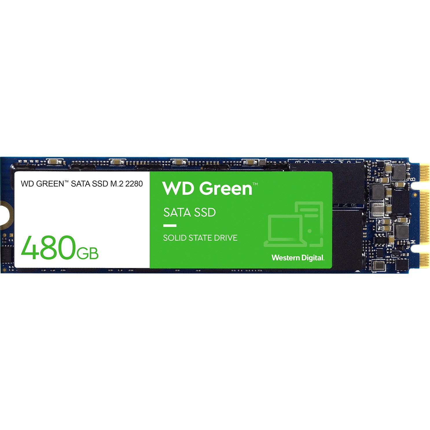 Твердотельный накопитель SSD M.2 2280 480GB GREEN WDS480G3G0B WDC