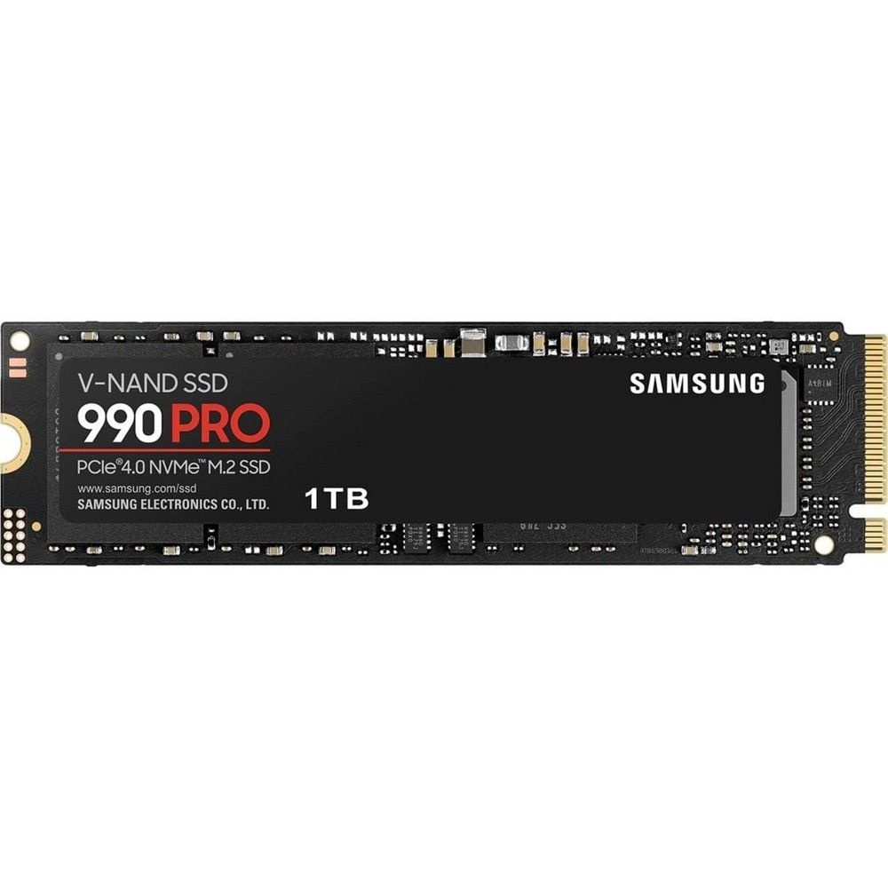 SSD накопитель Samsung 990 Pro MZ-V9P1T0B/AM 1ТБ, M.2 2280, PCIe 4.0 x4, NVMe, M.2