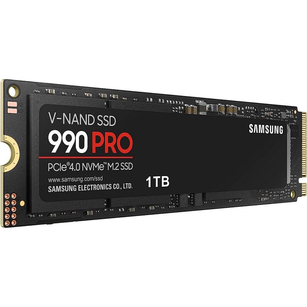 SSD накопитель Samsung 990 Pro MZ-V9P1T0B/AM 1ТБ, M.2 2280, PCIe 4.0 x4, NVMe, M.2