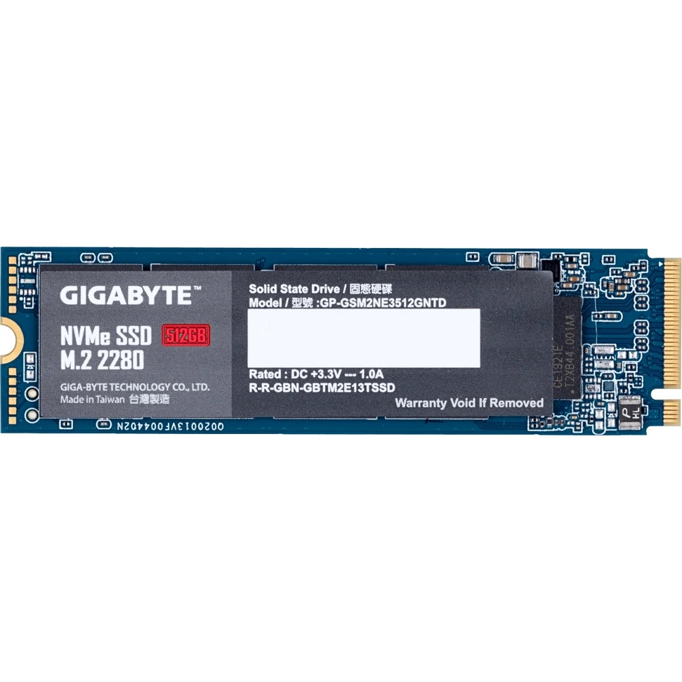 Твердотельный накопитель SSD Gigabyte M.2 2280 512GB PCI-Express 3.0 x4, NVMe 1.3