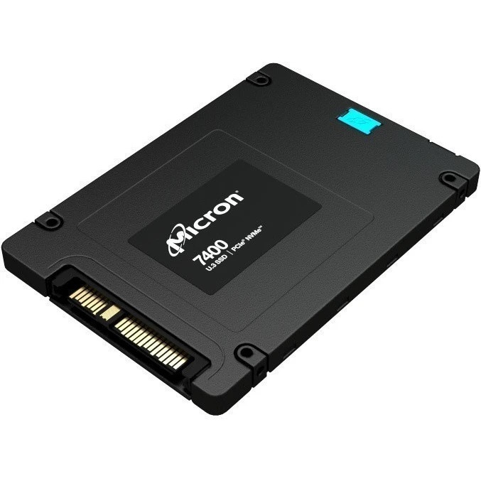 Накопитель SSD Micron 7400 Pro, 3840Gb, 2.5", U.3, PCIe 4.0 x4, NVMe, R/W 6600/3500