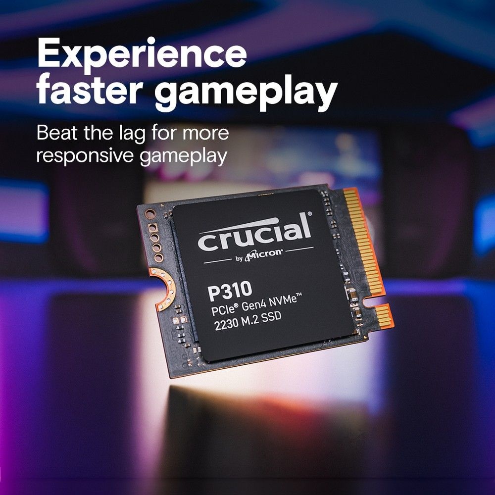 Накопитель SSD Crucial P310 1Tb PCIe Gen4 NVMe 2230 M.2 SSD CT1000P310SSD2