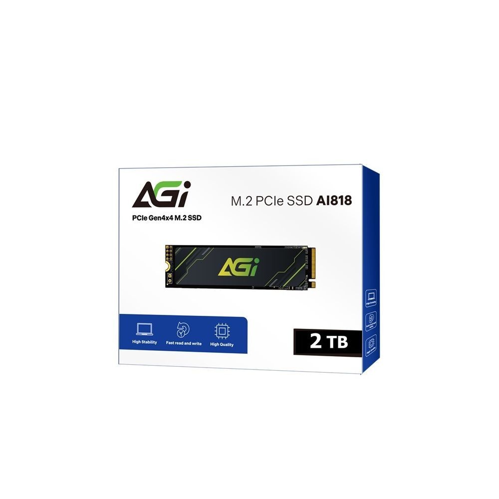 Твердотельный накопитель SSD AGI AI818 PCIe Gen.4 2TB QLC RETAIL-Color Box