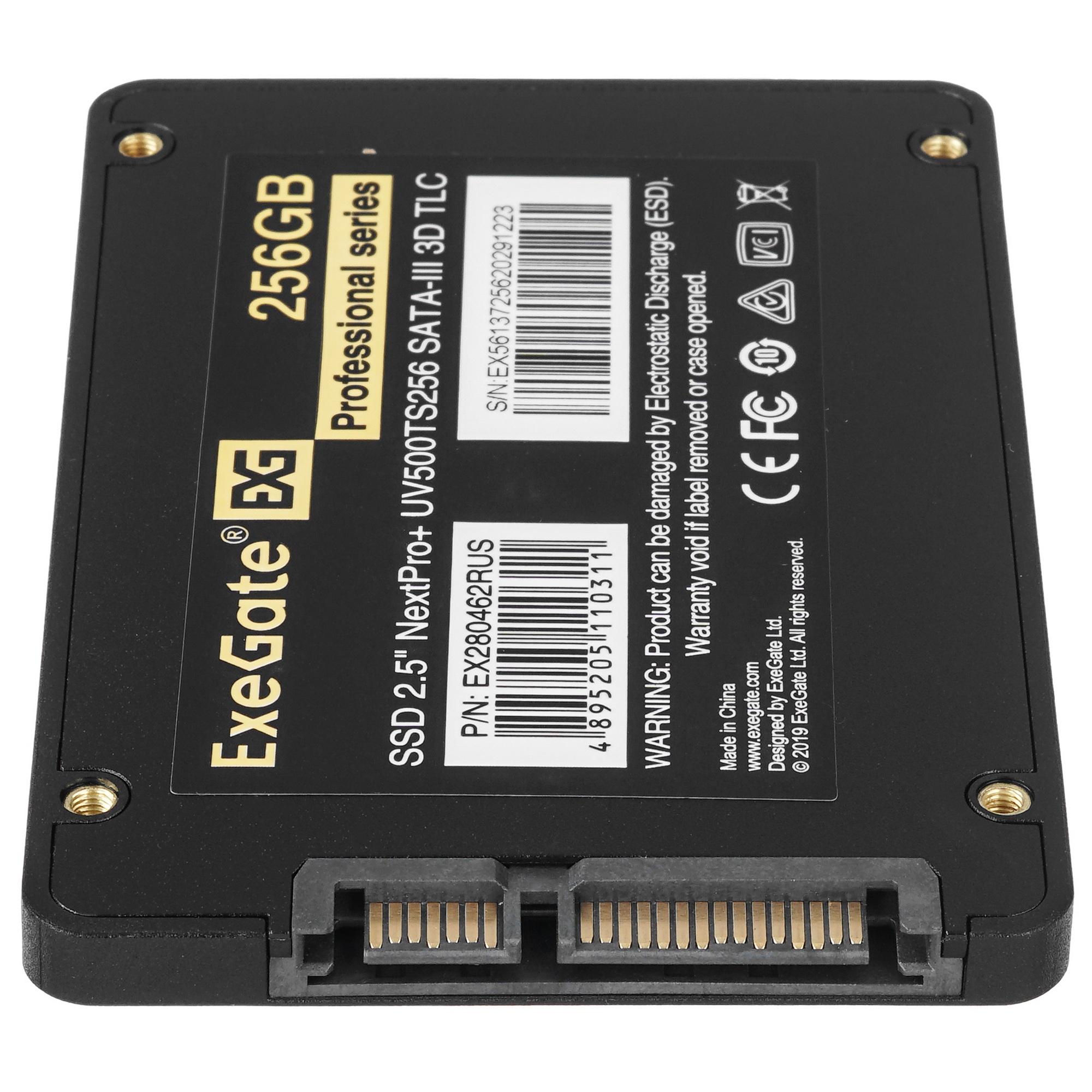 Накопитель SSD ExeGate NextPro+ UV500TS256, 256Gb, 2.5", SATA, R/W 565/503