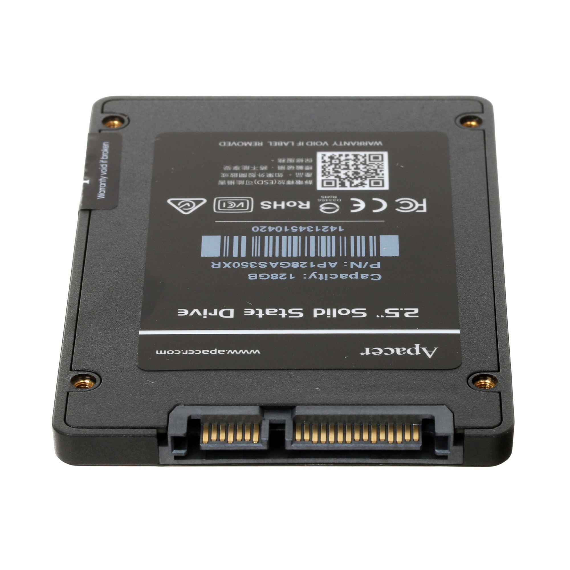 Накопитель SSD Apacer PANTHER AS350X, 128Gb, SATA III, 2.5", R/W 560/540