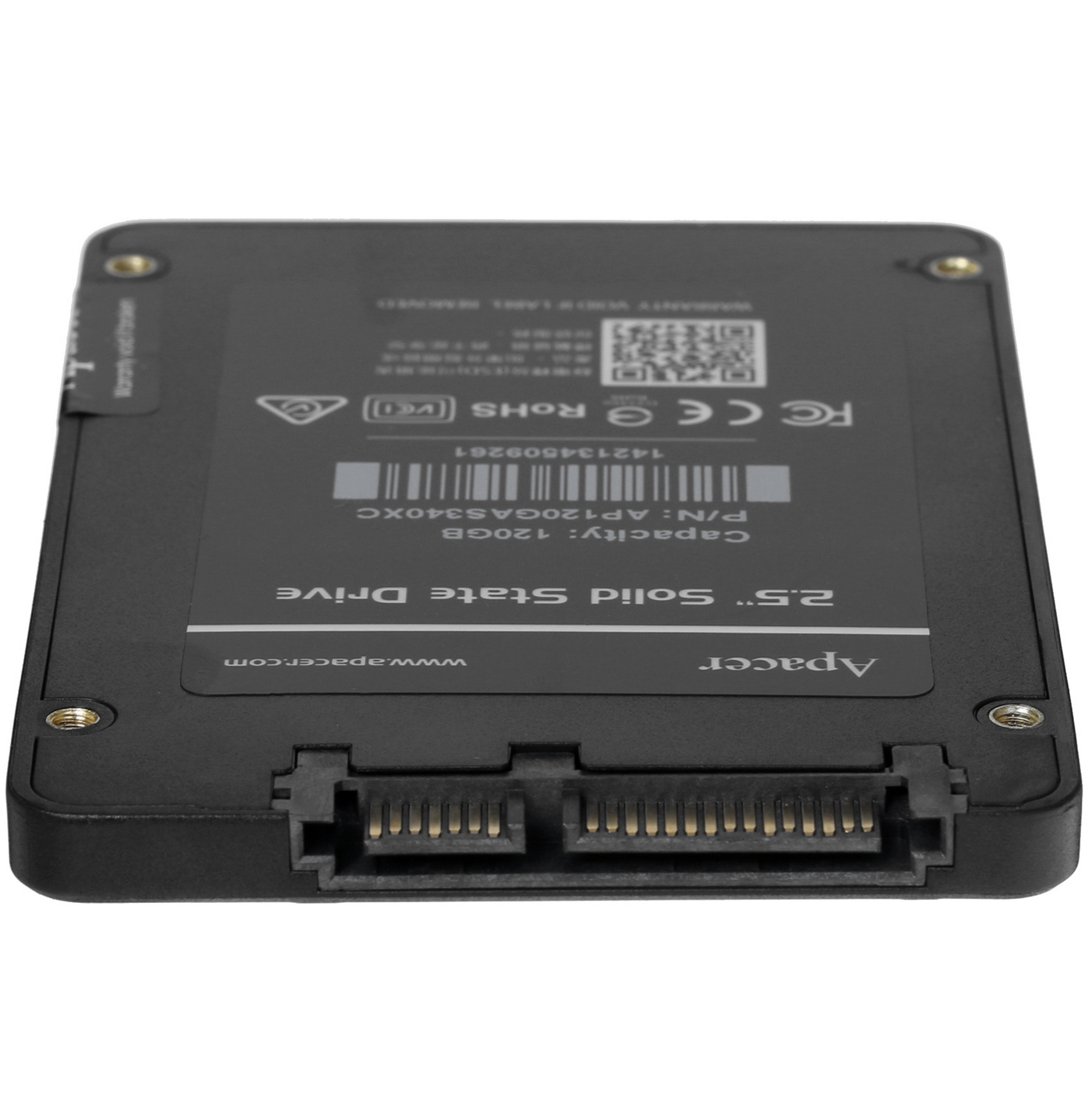 Накопитель SSD Apacer PANTHER AS340, 120Gb, SATA III, 2.5", R/W 550/520