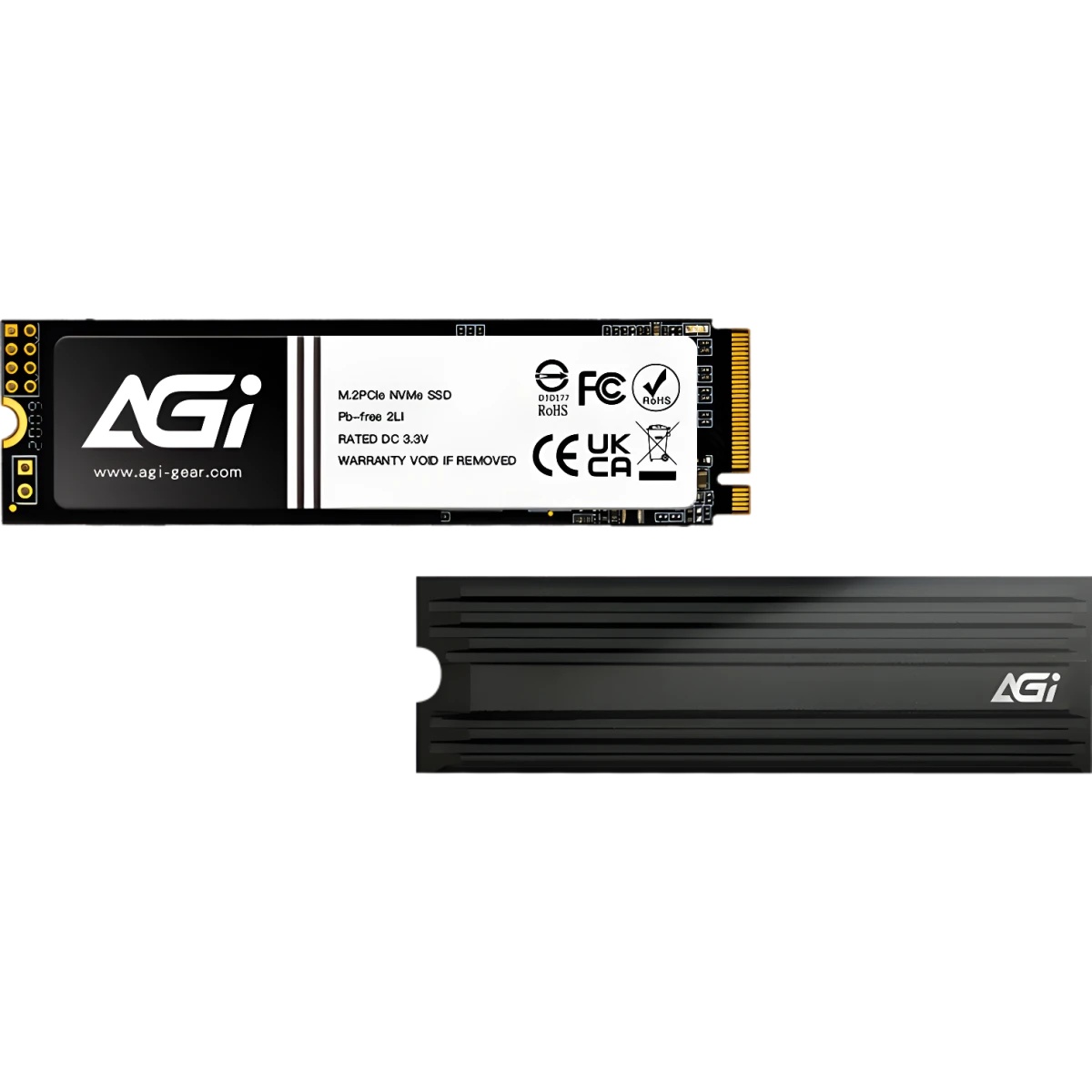 Накопитель SSD AGi PCIe 4.0 x4 1TB AGI1T0G4LAI828 AI828 M.2 2280