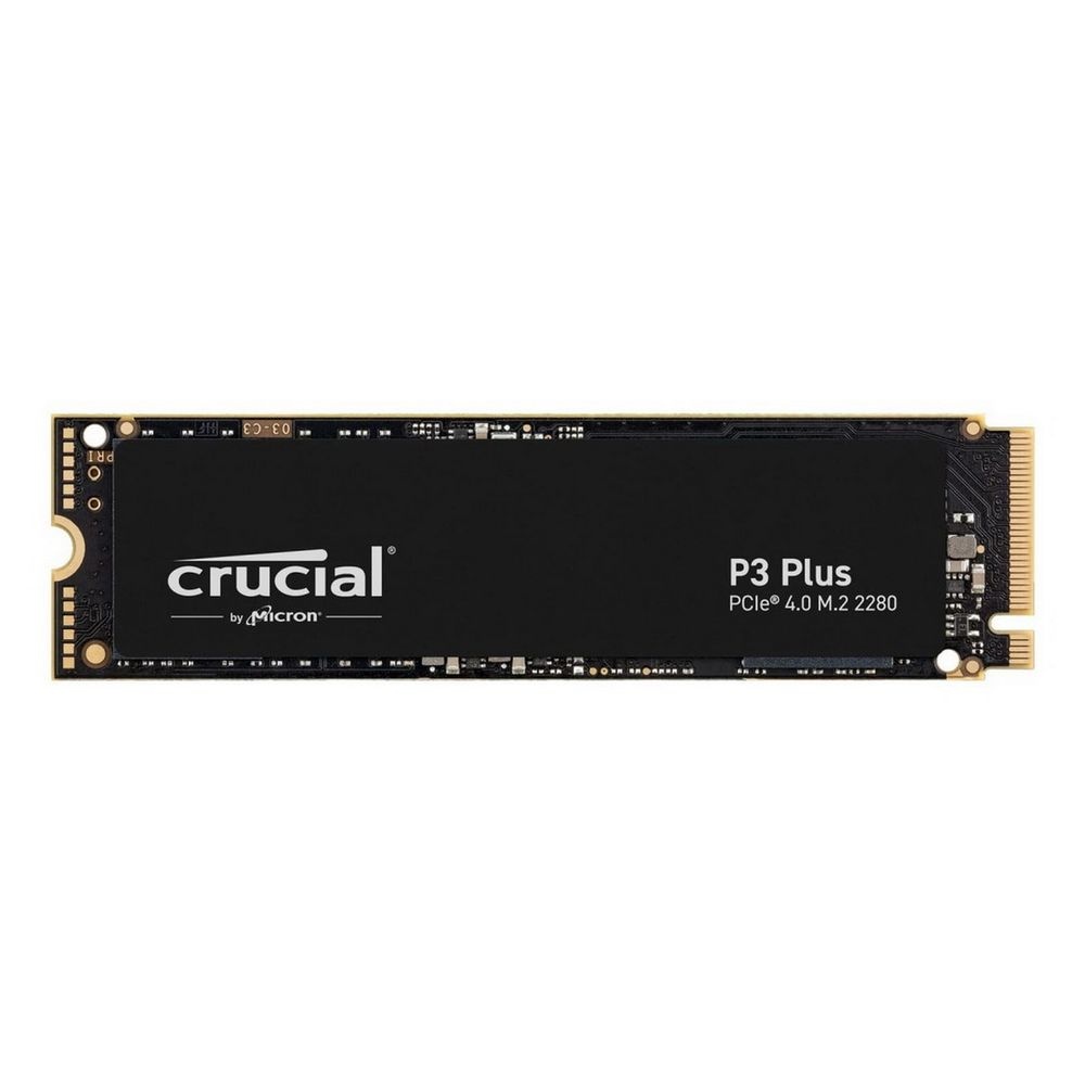 Накопитель SSD Crucial P3+, 500Gb, PCIe 4.0 x4, M.2 2280, NVMe, R/W 4700/1900